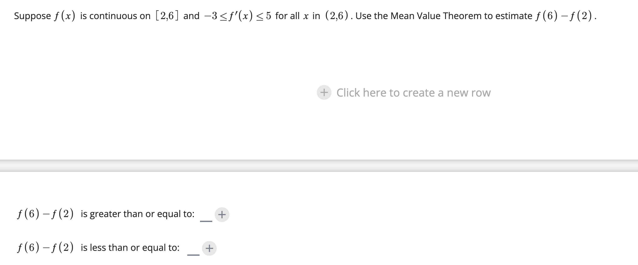 Solved Suppose F X Is Continuous On [2 6] And −3≤f′ X ≤5