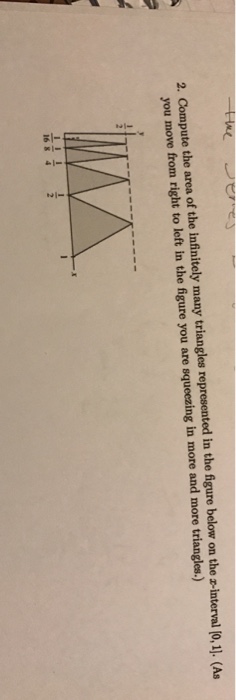 Solved Compute the area of the infinitely many triangles | Chegg.com