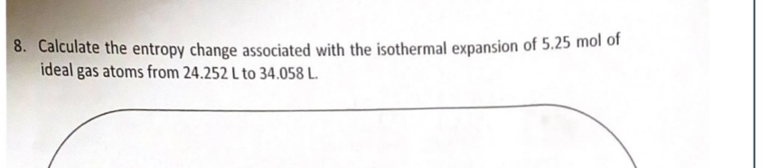 Calculate the entropy change associated with the | Chegg.com