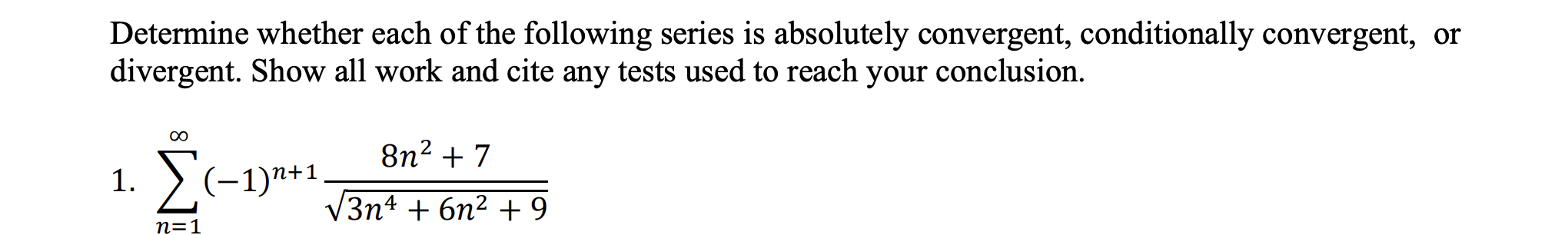 Solved Determine whether each of the following series is | Chegg.com