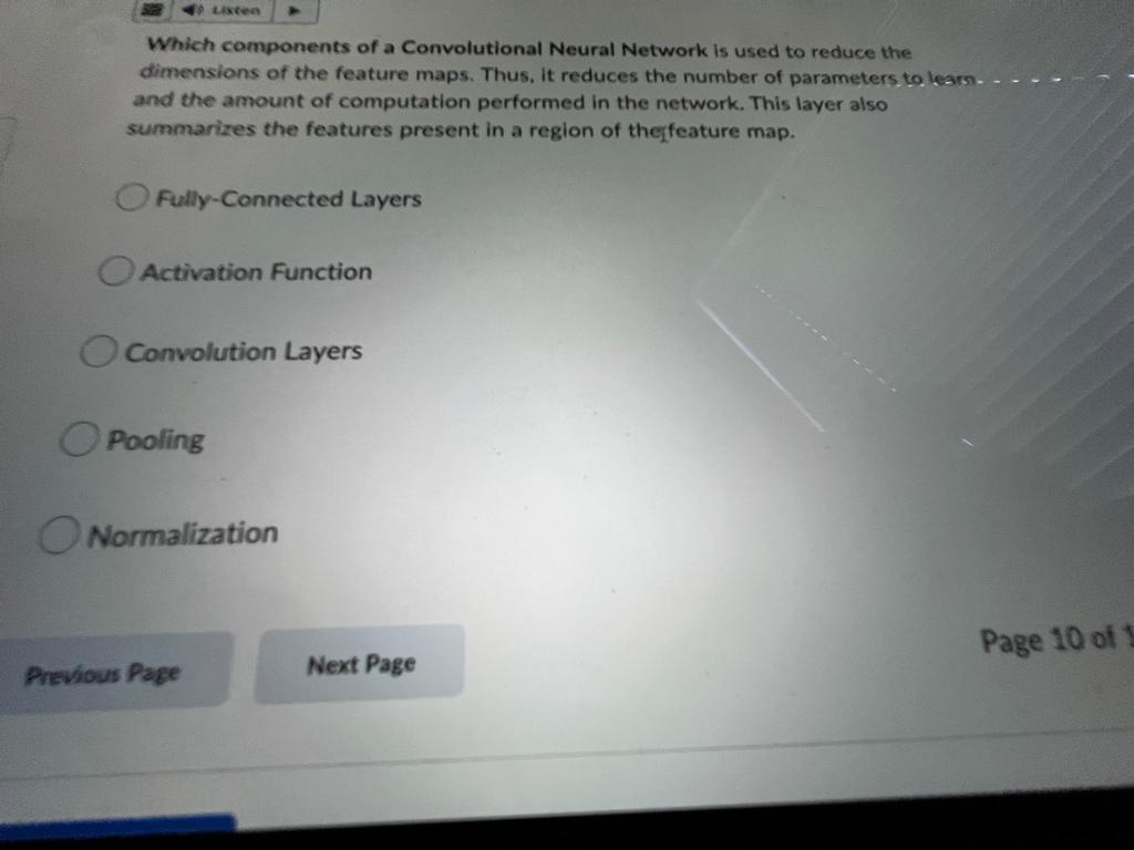Solved Which components of a Convolutional Neural Network is | Chegg.com