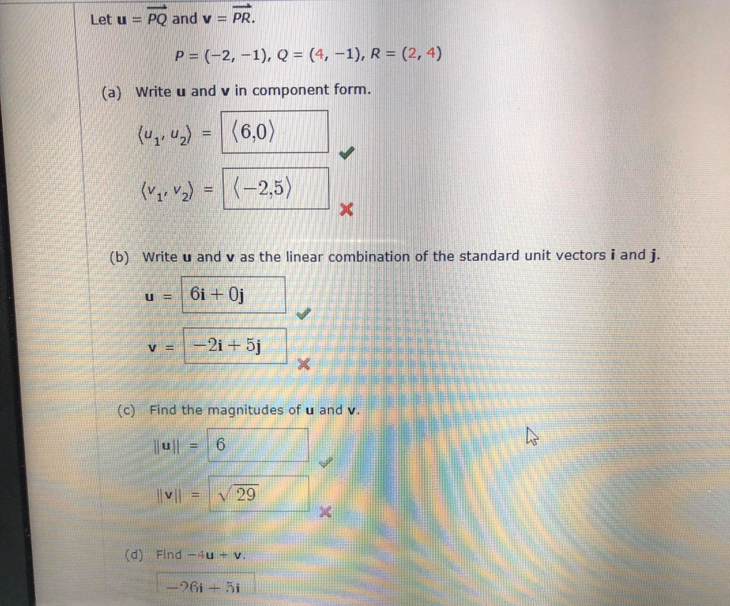 Solved Let U Pq And V Pr P 2 1 Q 4 1 R Chegg Com