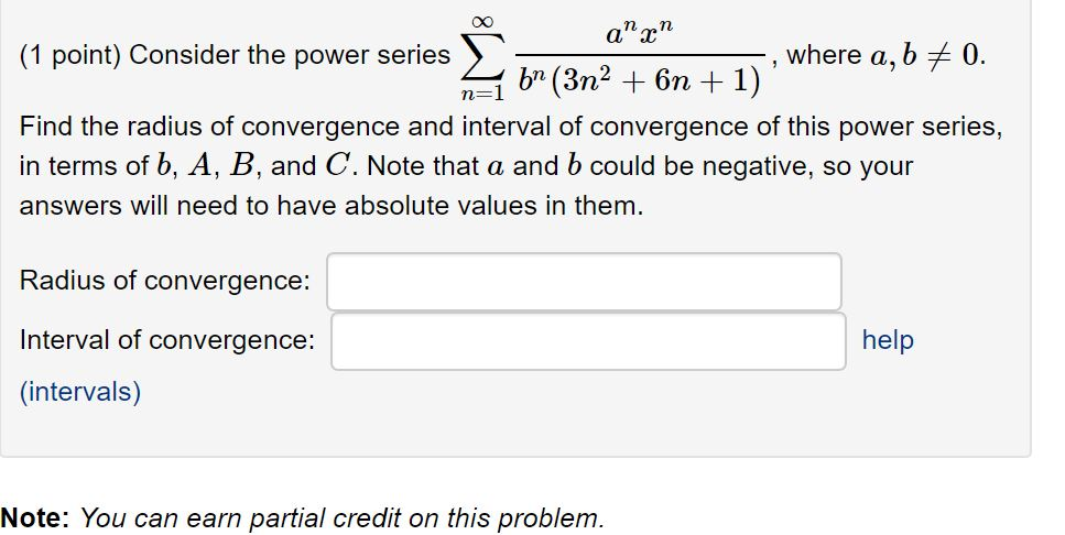 Solved Consider The Power Series | Chegg.com