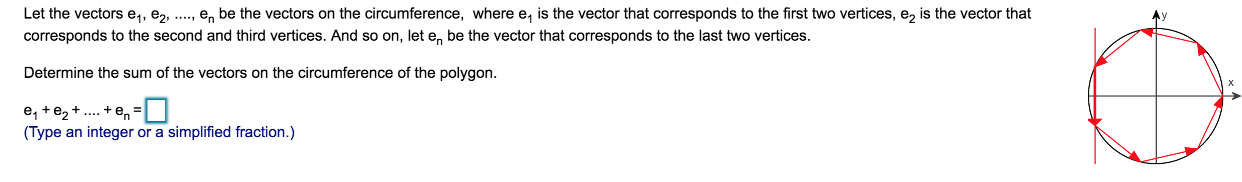 Solved Let the vectors eq, ey, ...., en be the vectors on | Chegg.com