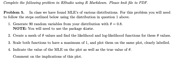Solved Complete the following problem in RStudio using R | Chegg.com