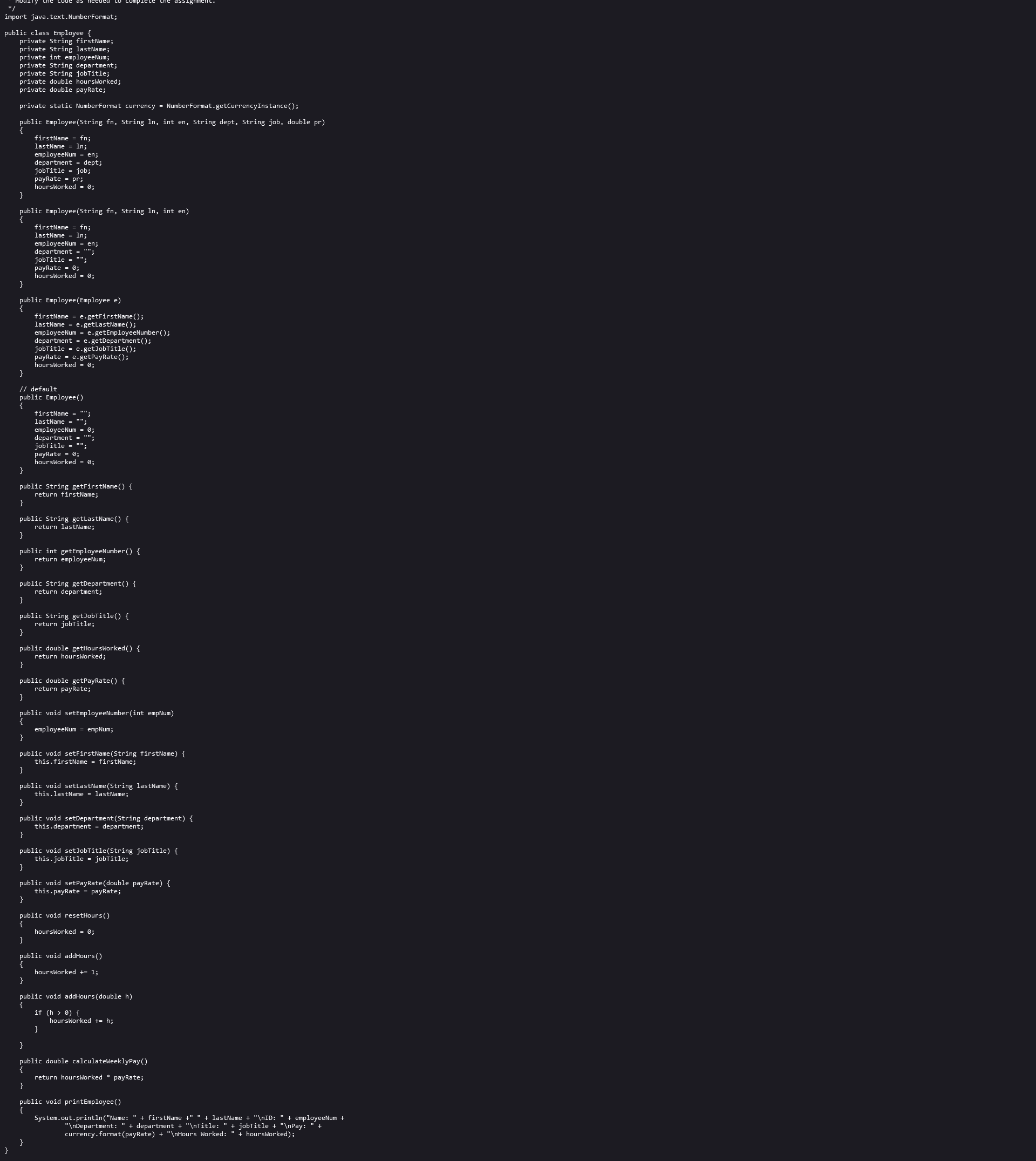 Solved Below the assignment are the java files needed. I | Chegg.com