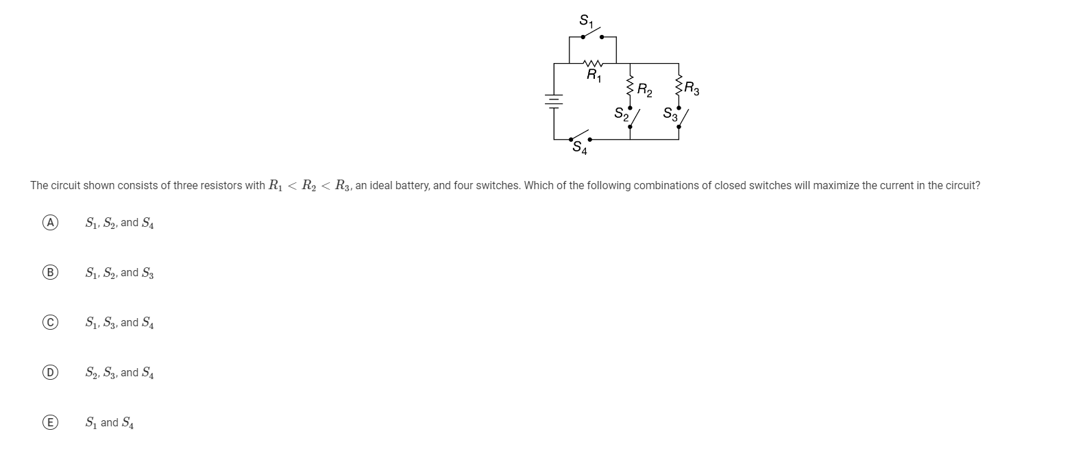 Solved The circuit shown consists of three resistors with | Chegg.com