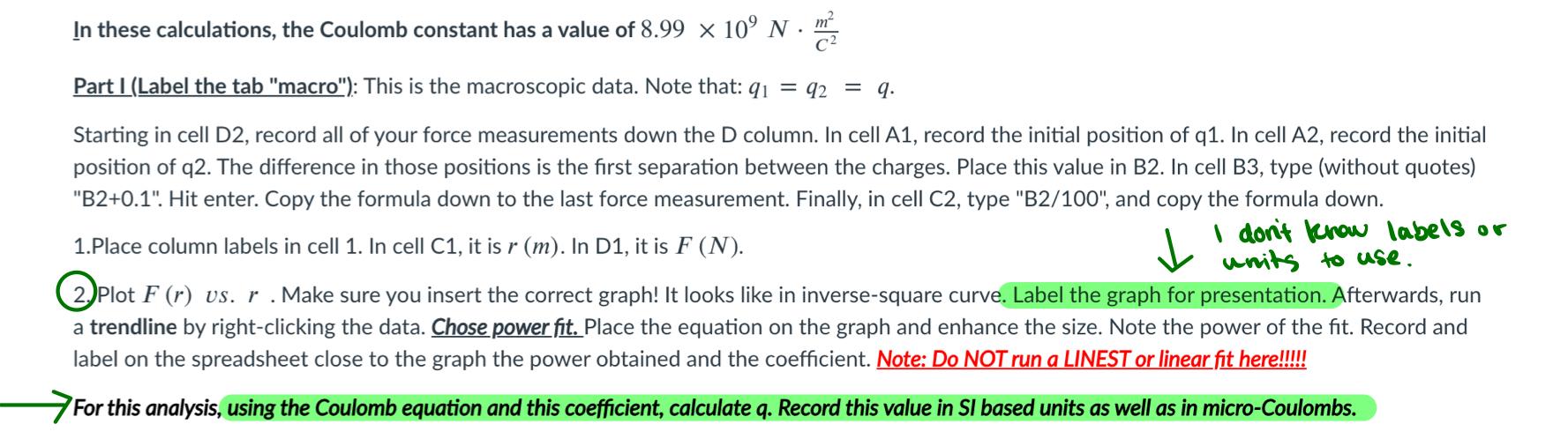 Solved In these calculations, the Coulomb constant has a | Chegg.com