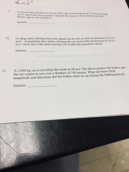 Solved A soccer ball is kicked on a level field with an