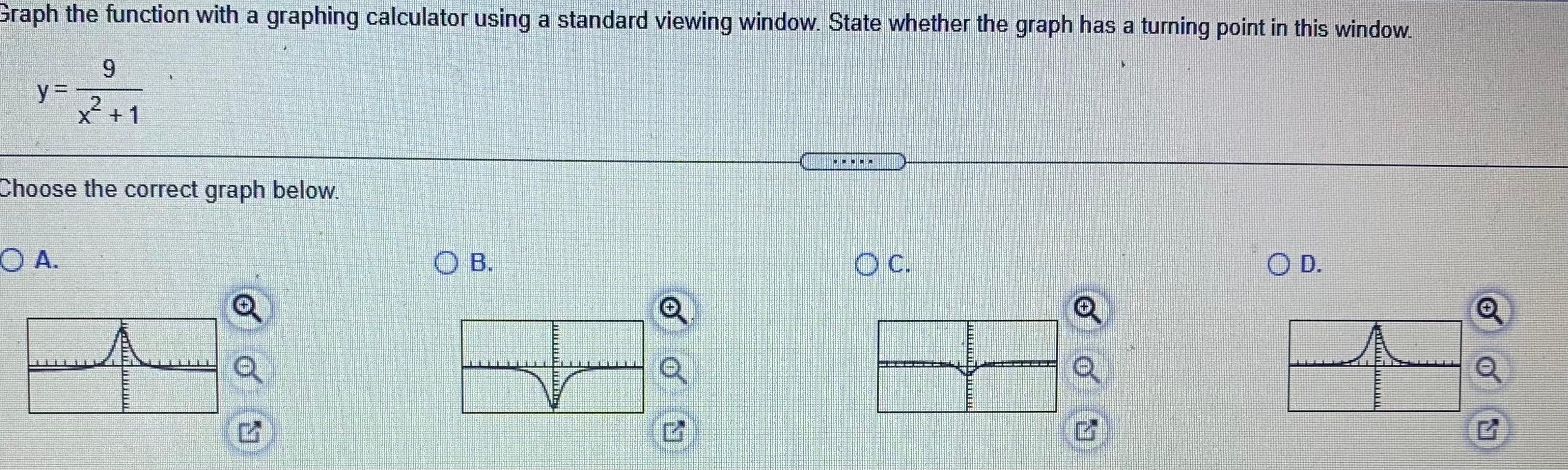 Solved Graph the function with a graphing calculator using a | Chegg.com