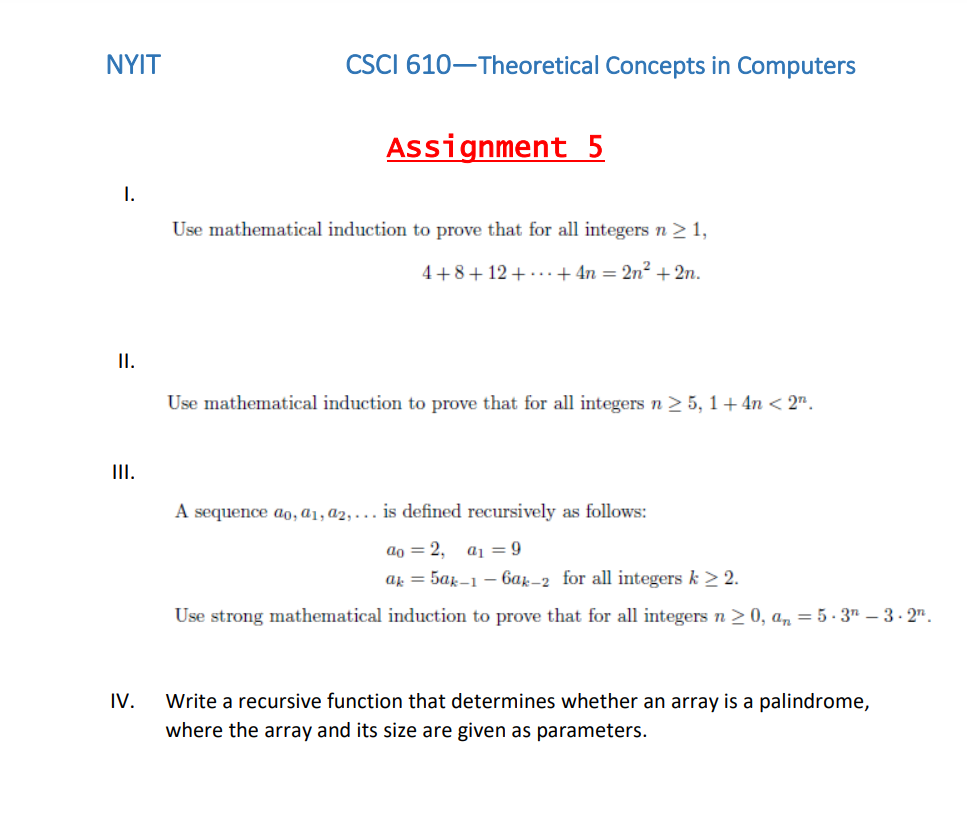 Solved Use Mathematical Induction To Prove That For All | Chegg.com