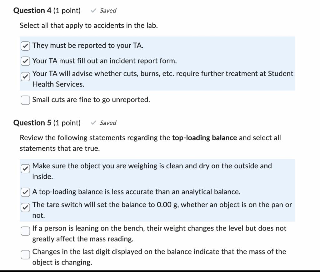 Solved I got 2 out of these 5 questions WRONG can someone(03)