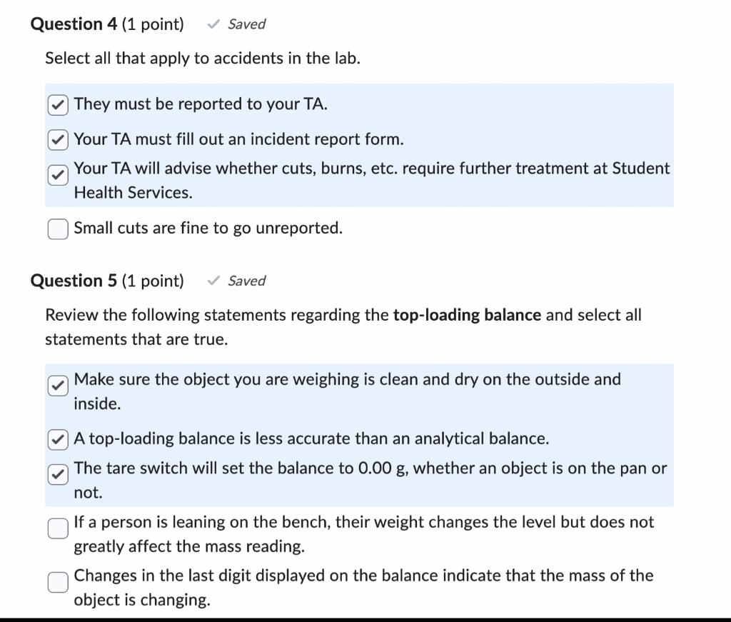 Solved I got 2 out of these 5 questions WRONG can someone