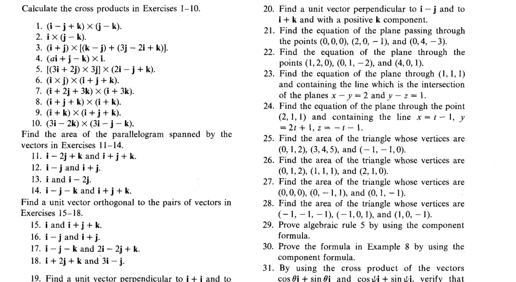 solved-calculate-the-cross-products-in-exercises-1-10-1-chegg