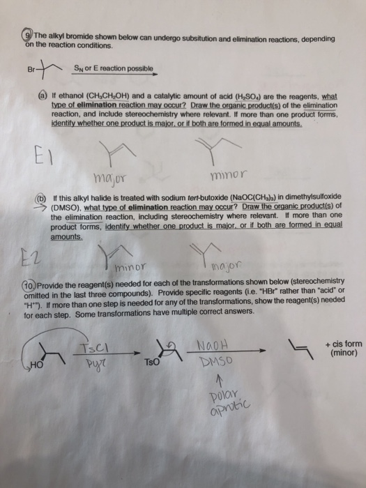 Solved 9The alkyl bromide shown below can undergo | Chegg.com