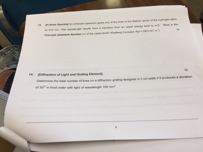 Solved 11 Lyman Series is an integral series of spectral | Chegg.com