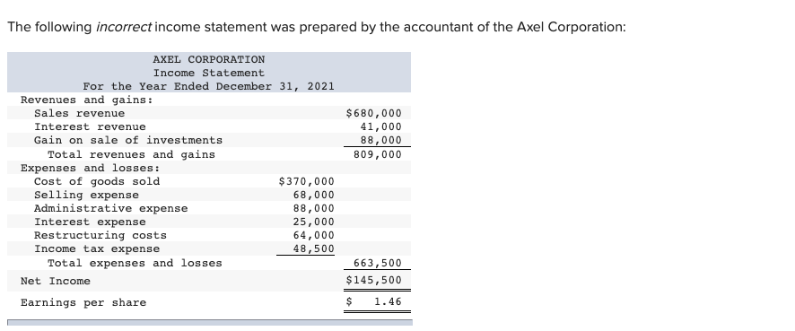 Multiple-Step Income Statement