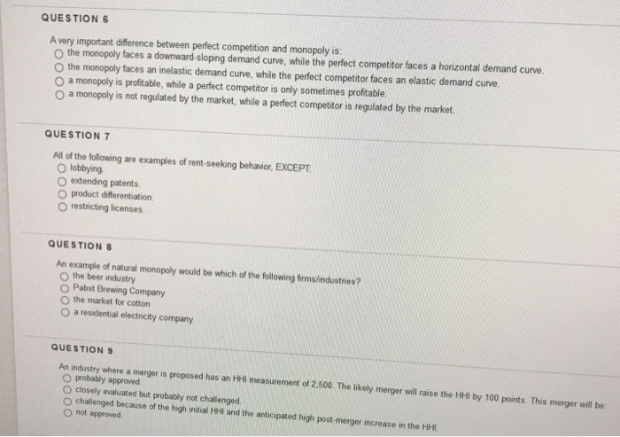 Solved QUESTION A very important difference between perfect | Chegg.com