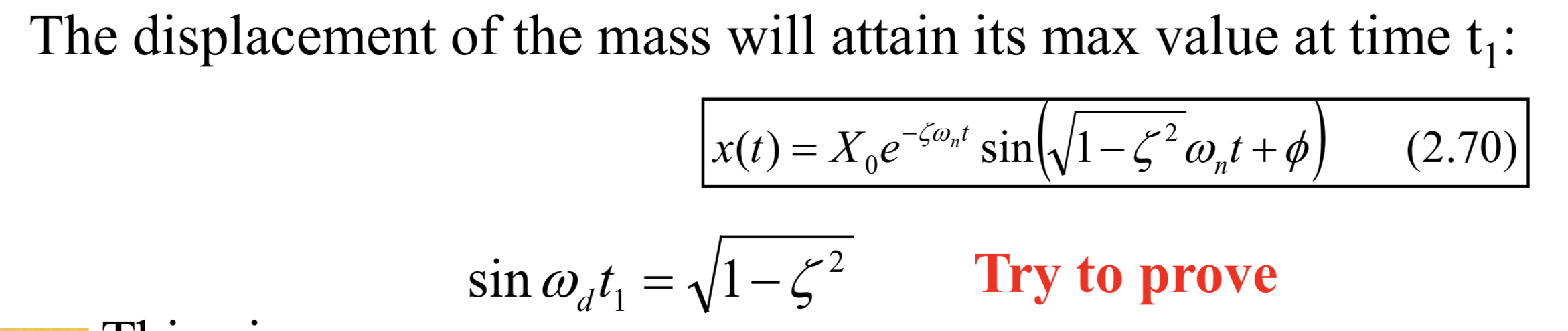 Solved The displacement of the mass will attain its max | Chegg.com
