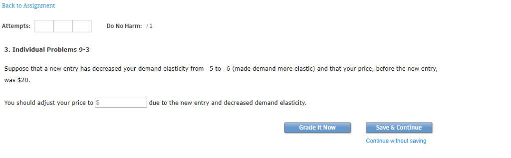 Solved Back to Assignment Attempts Do No Harm: /1 3. | Chegg.com