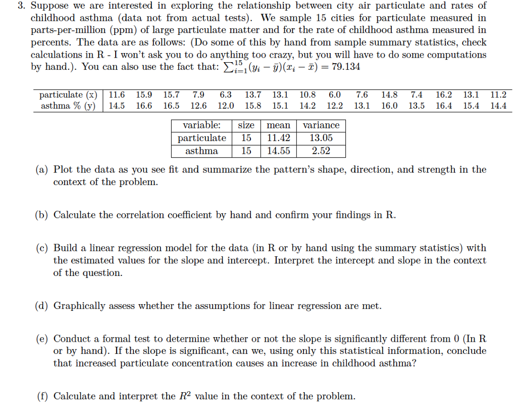 Solved 3. Suppose we are interested in exploring the | Chegg.com