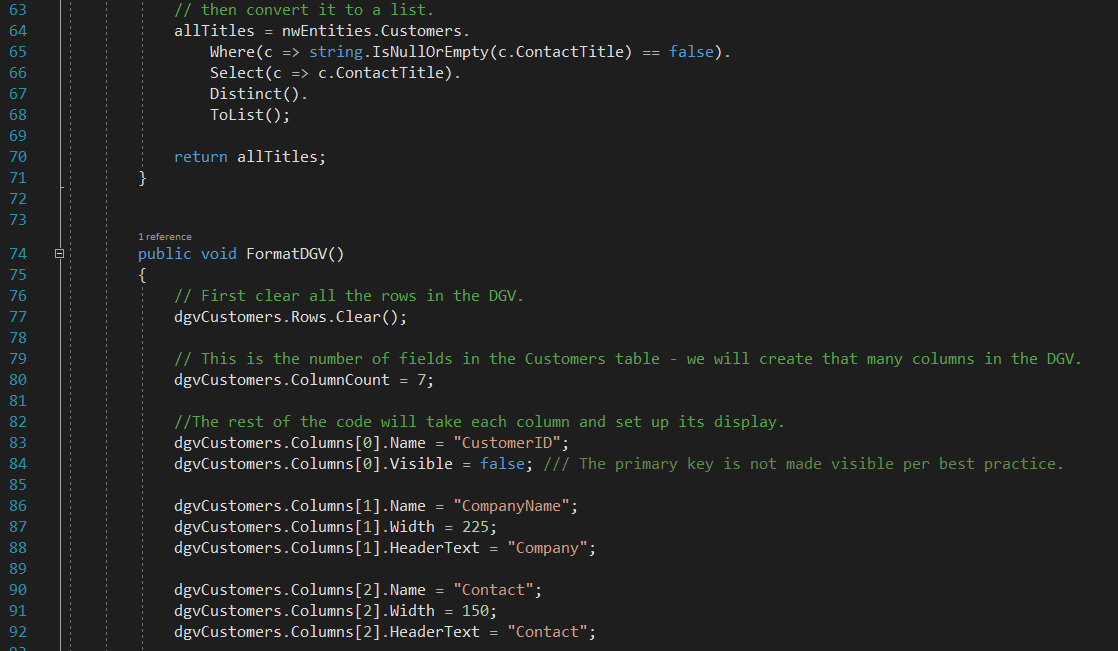 NWTraders. Views.frmNWCustomers nwEntities # | Chegg.com