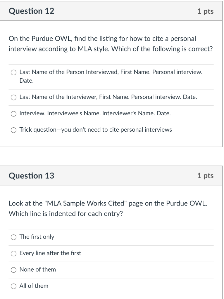 mla in text citation for interview