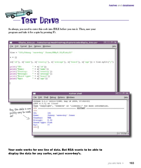 Solved Code, execute, and test the following Test Drive | Chegg.com