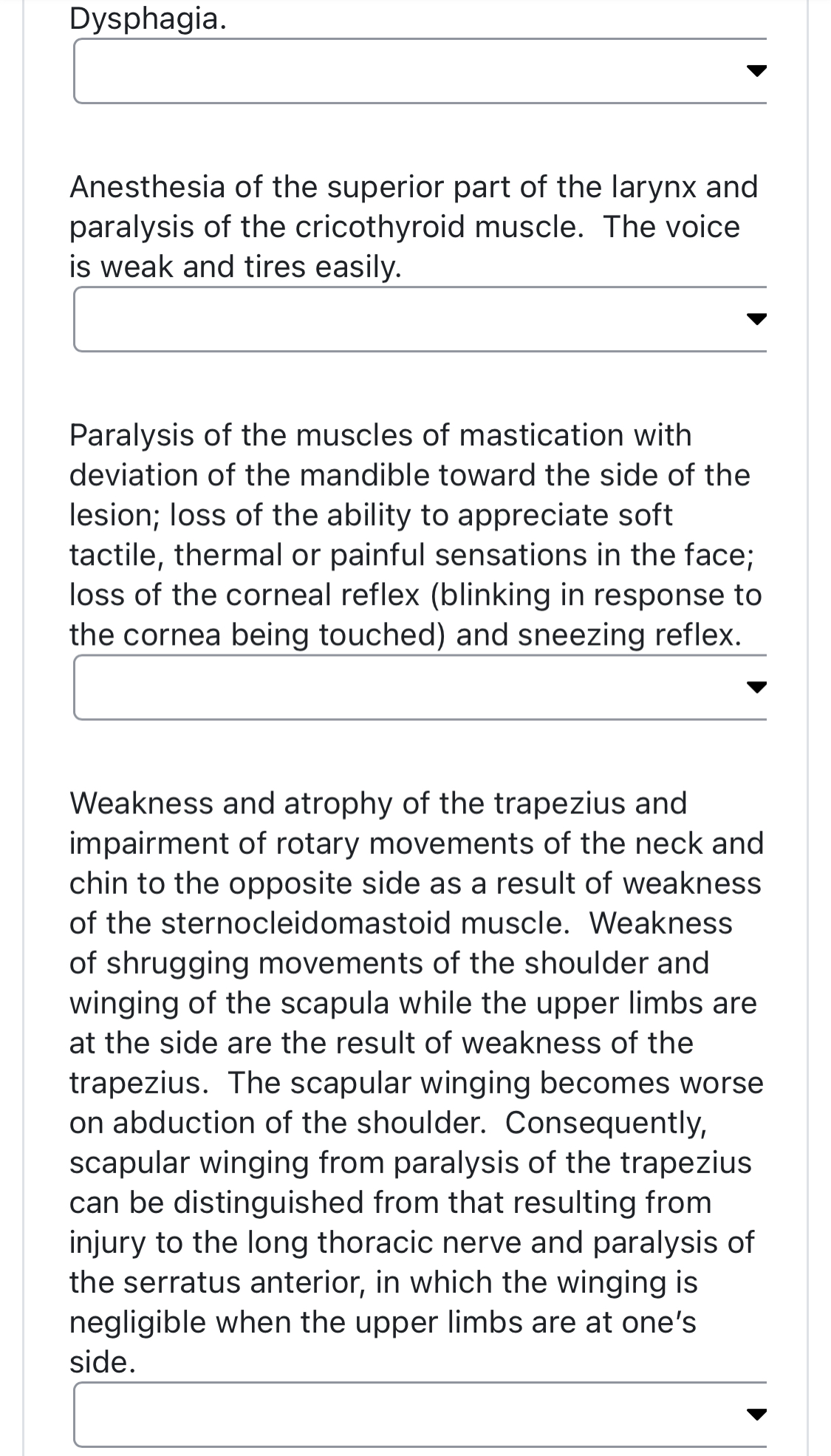 Solved Complete lesion of Oculomotor NerveMatch the nerve | Chegg.com