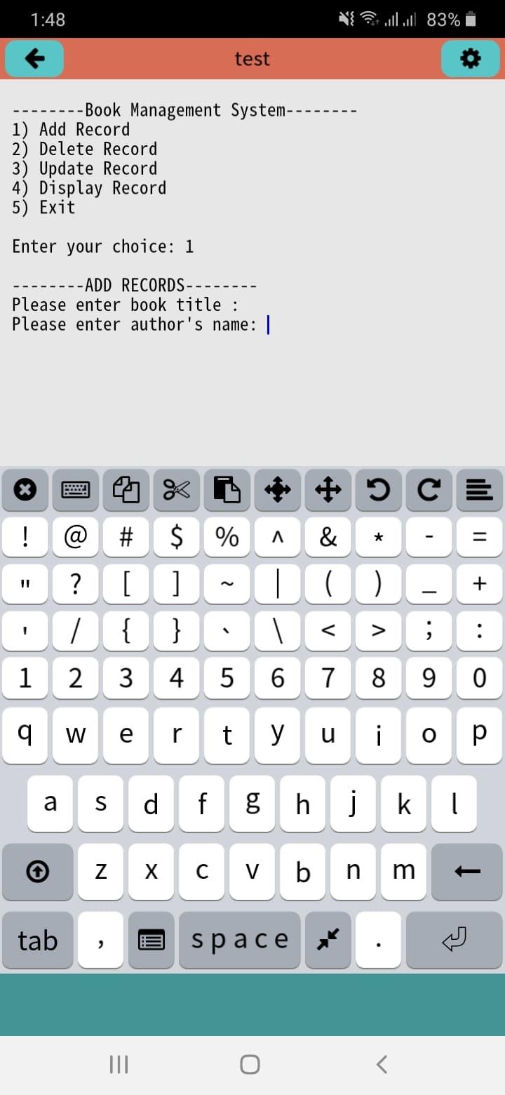 Solved C program In my mobile C compiler (its on android | Chegg.com