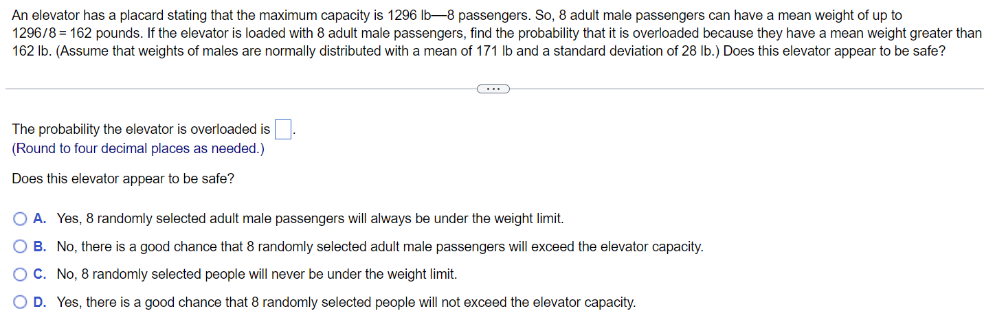 An Elevator Has A Placard Stating That The Maximum 