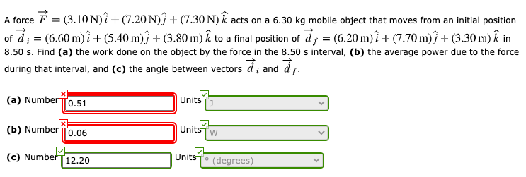 Solved A Force F 3 10n I 7 n ị 7 30 N K Acts Chegg Com