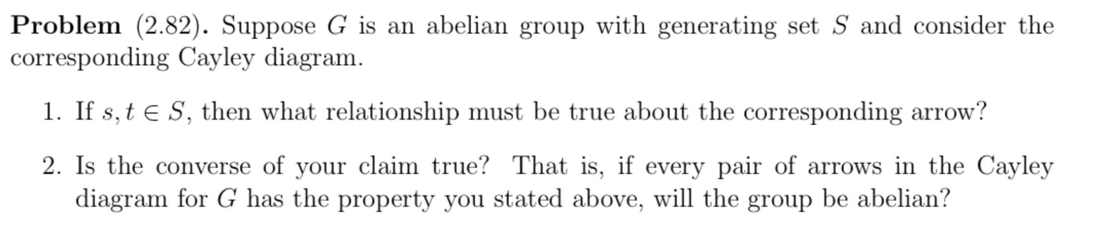 Solved Problem (2.82). Suppose G Is An Abelian Group With | Chegg.com