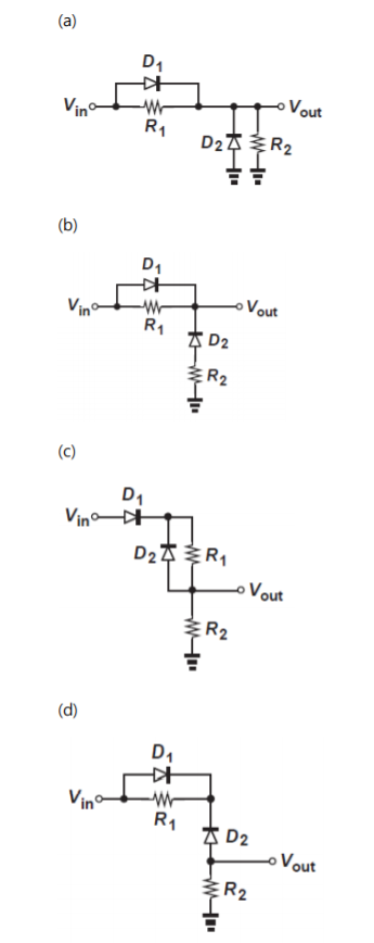 Solved Plot the input/output characteristics of the circuits | Chegg.com