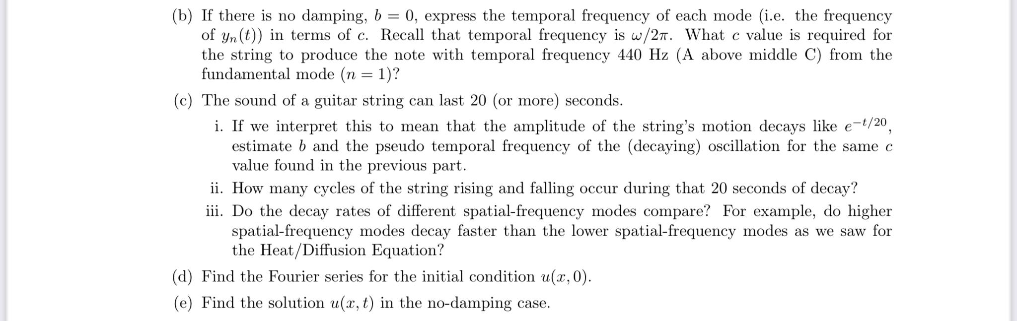 2. (18 pts) Consider the Damped Wave Equation Uttt | Chegg.com