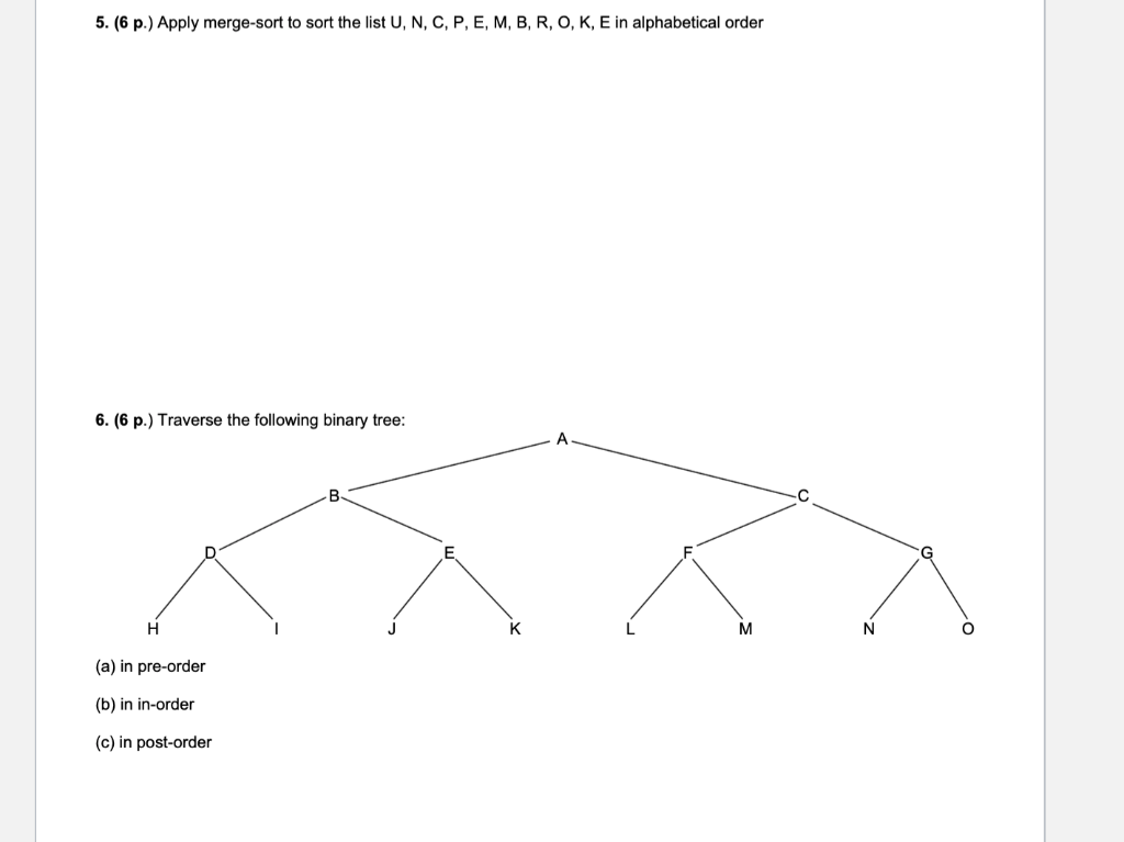 solved-5-6-p-apply-merge-sort-to-sort-the-list-u-n-c-chegg