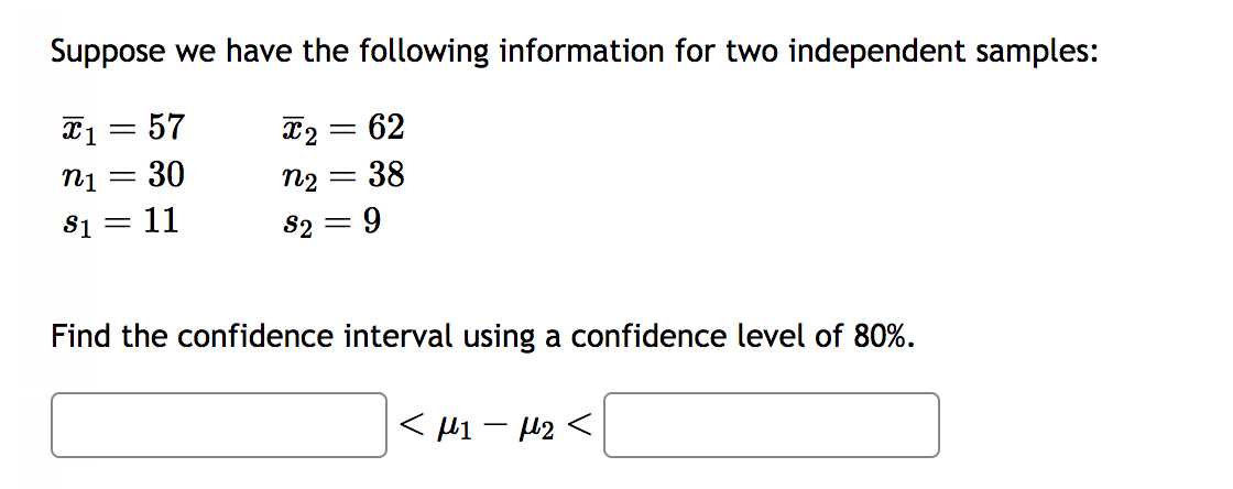 Solved Suppose we have the following information for two | Chegg.com