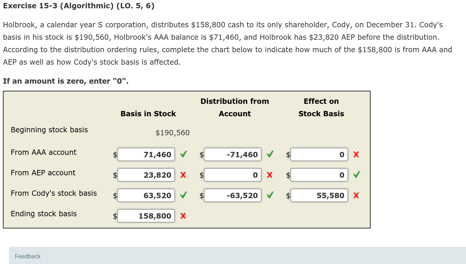 Solved Exercise 153 (Algorithmic) (LO. 5, 6) Holbrook, a