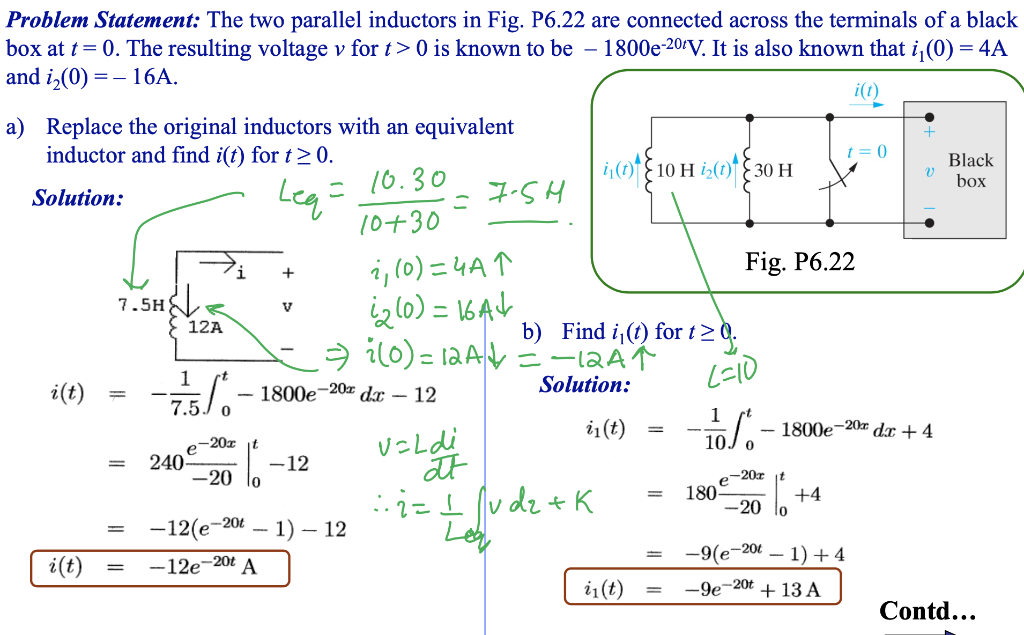 Solved Problem Statement: The Two Parallel Inductors In Fig. | Chegg.com