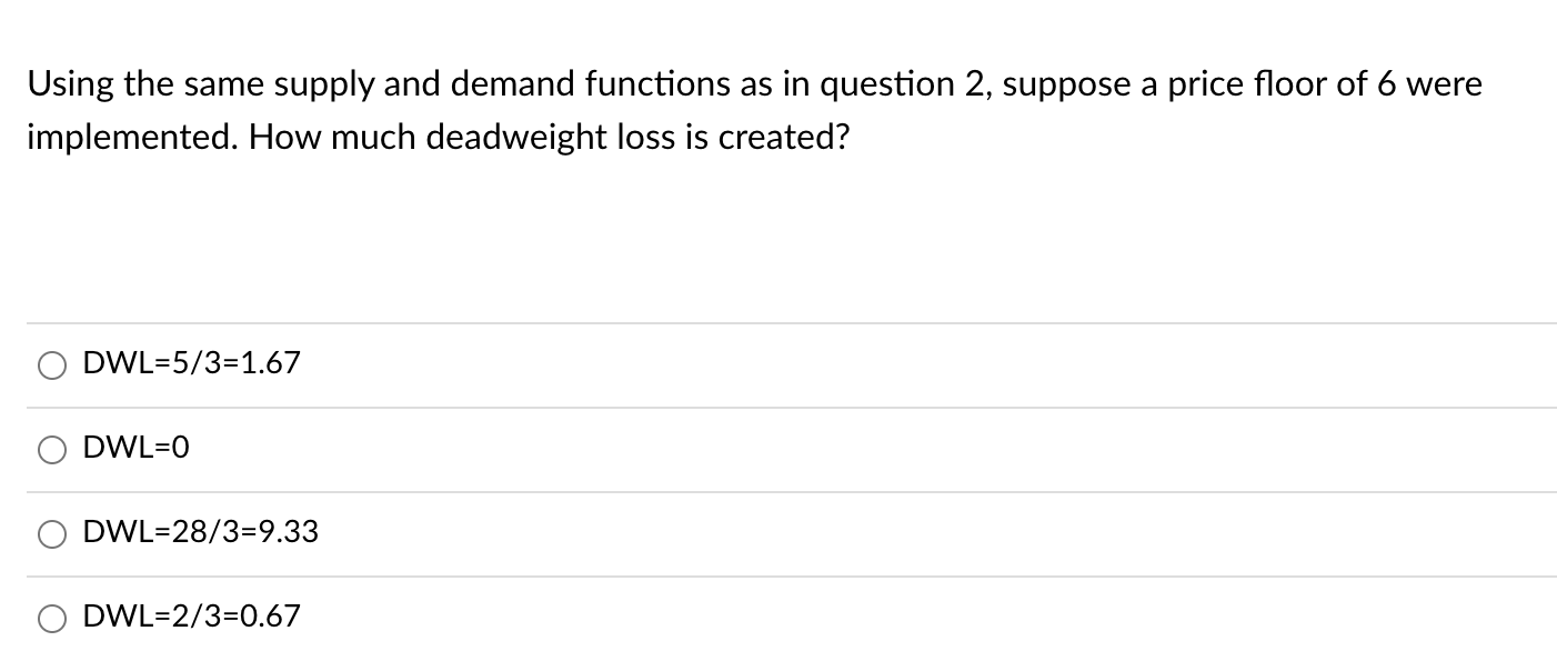 Solved Consider The Following Supply And Demand Functions 90 | Chegg.com