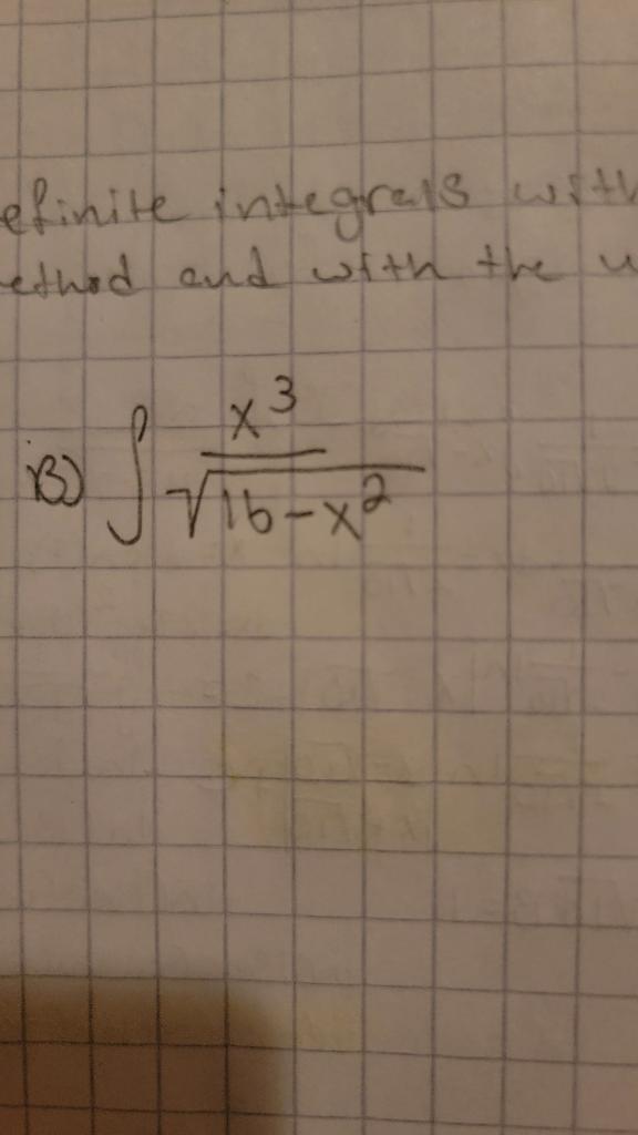 Solved Compute The Following Indefinite Integrals With The