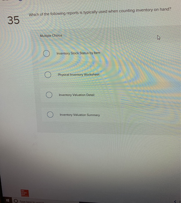 Solved Which of the following reports is typically used when | Chegg.com Solved Which of the following reports is typically used when | Chegg.com