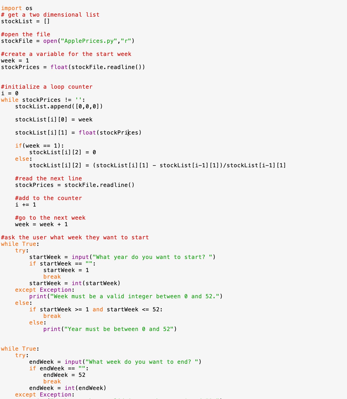 Solved Python only. I have provided my code so far and the | Chegg.com