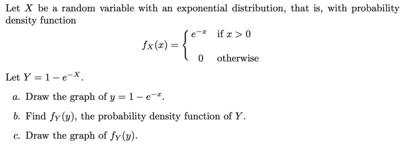 Solved Let X be a random variable with an exponential | Chegg.com