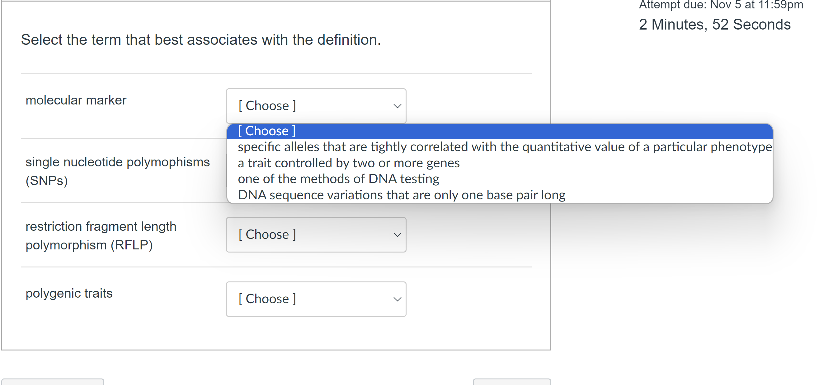 Solved Select the term that best associates with the | Chegg.com