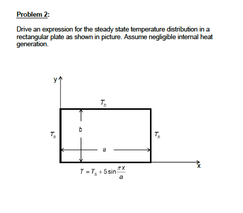 Solved Problem 2: Drive an expression for the steady state | Chegg.com