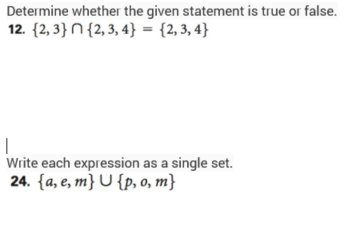 Solved Determine whether the given statement is true or | Chegg.com
