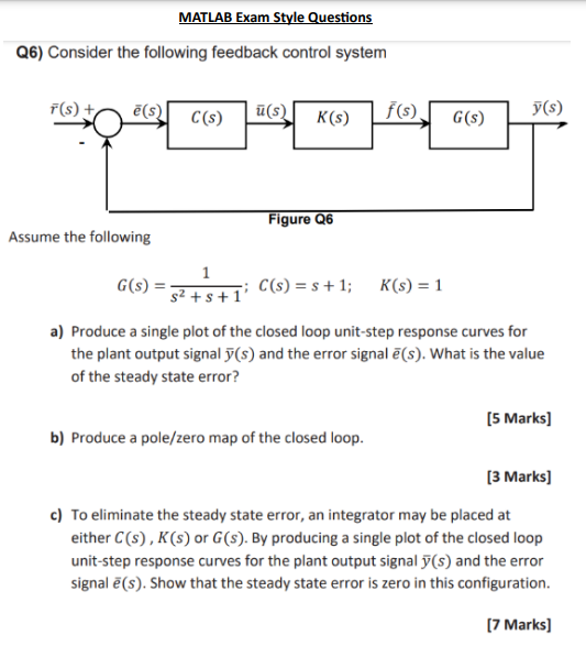 Using MATLAB To Answer These QuestionsQ6) ﻿Consider | Chegg.com