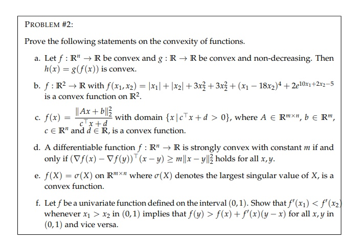 Solved Problem 2 Prove The Following Statements On The Chegg Com