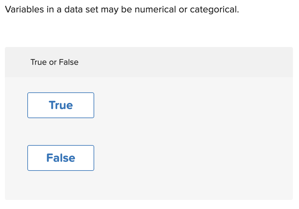 Solved Variables in a data set may be numerical or | Chegg.com